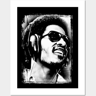 Vintage Stevie Wonder Halftone Pop Art Posters and Art